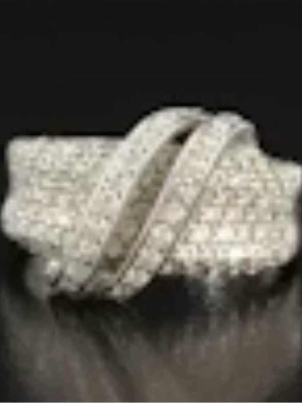 Sterling and CZ Ring. Sparkling Silver Crystal Band  - Women's Jewelry